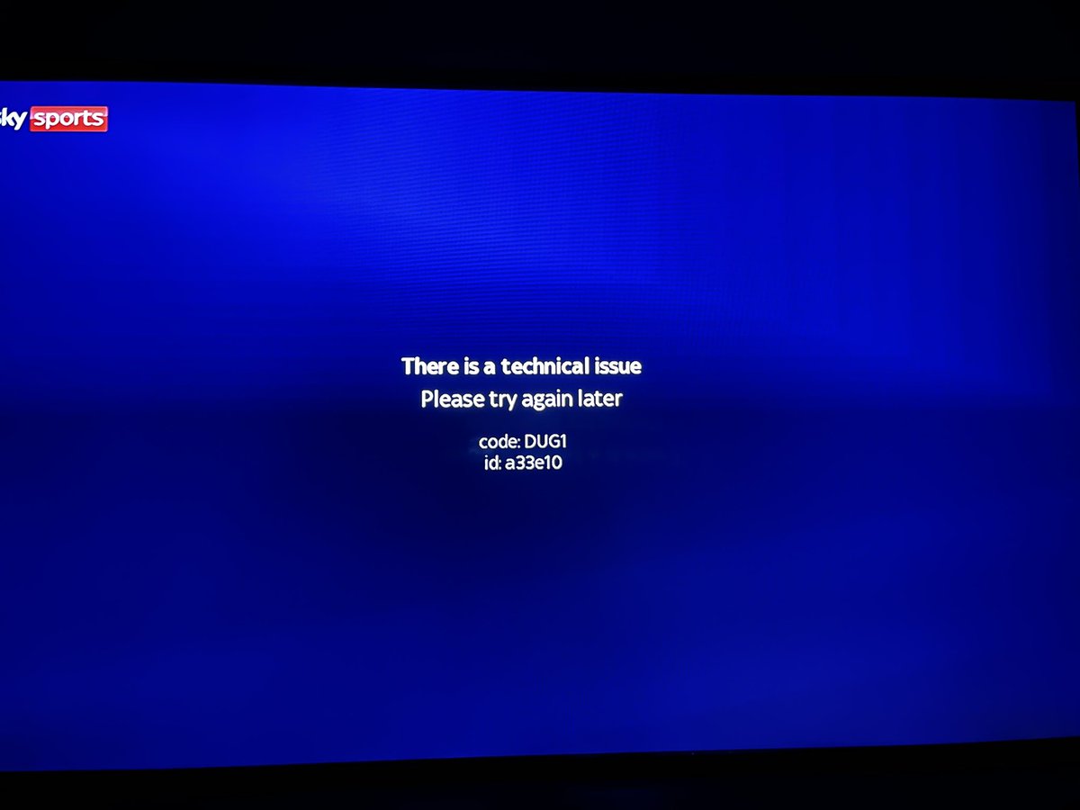 DavidJBrierley's tweet photo. @skytv unable to watch first half of United. How do I make a complaint to get a refund? This is unacceptable https://t.co/GDb6IxDVr3