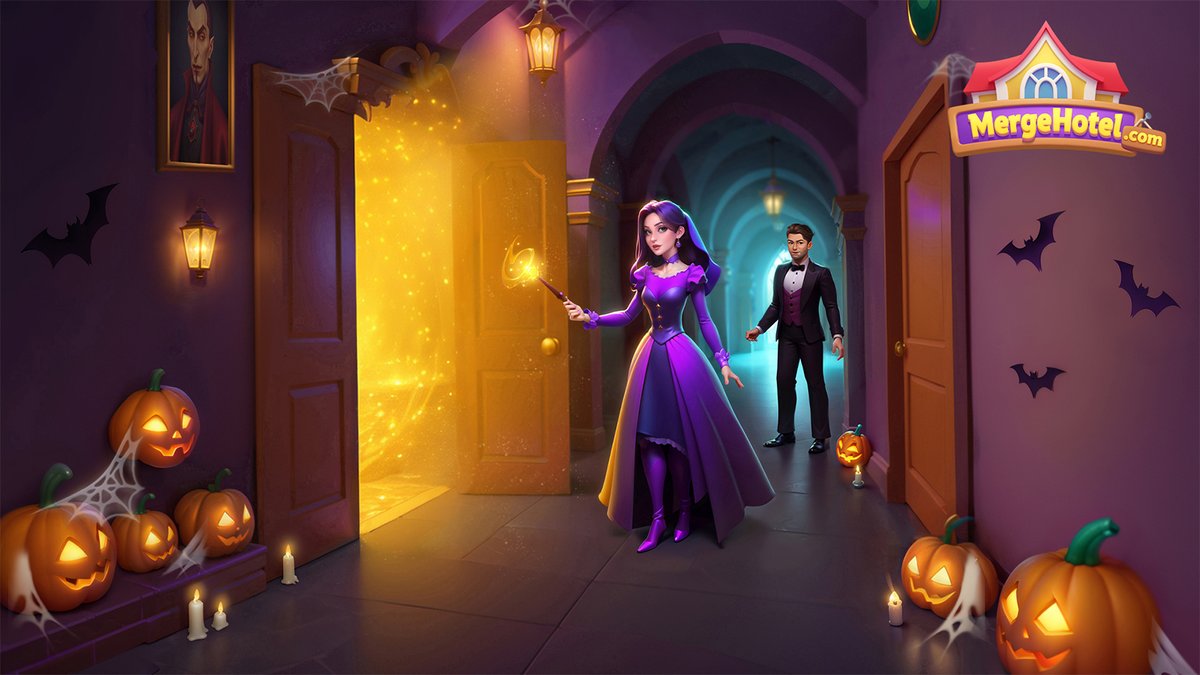 mergehotelcom's tweet photo. 🕸️Boo!Halloween is here, bringing a night of full moons and monsters — only the ones you can tame! May your scares be funny, and your treats endless. Fingers crossed you might snag a rare trophy!Happy Halloween, friends, and may your inventory be packed with awesome rewards!👻💀 https://t.co/jU0YcqpLF6