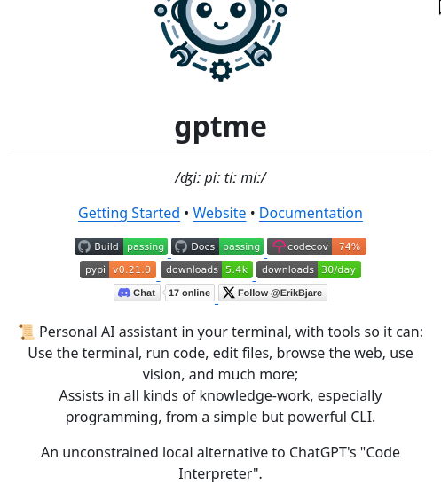 tom_doerr's tweet image. Always felt like Code Interpreter's biggest issue was not running locally
