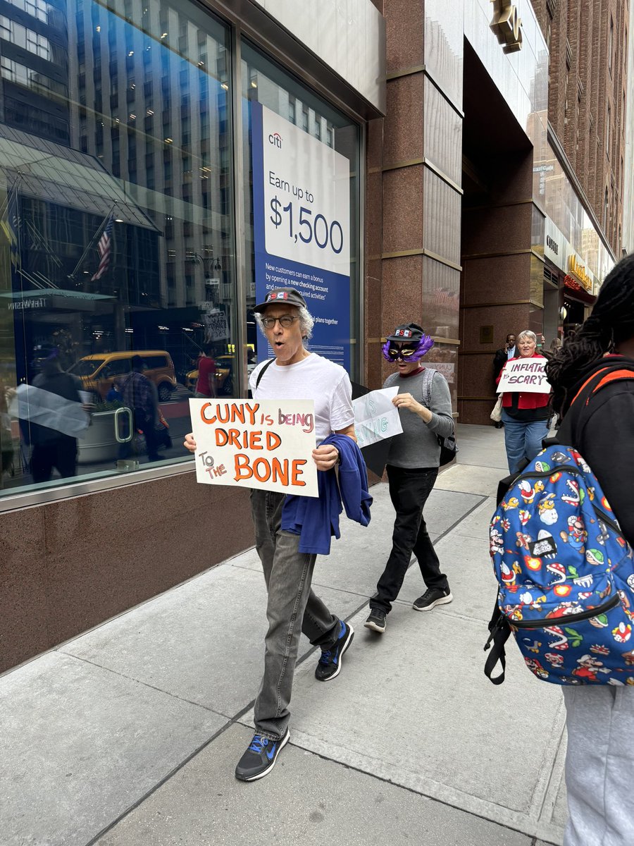 PSC-CUNY (@psc_cuny) on Twitter photo PSC members from across Manhattan are gathering outside <a href="/CUNY/">The City University of New York</a> Central Office for a pre-Halloween picket demanding an end to <a href="/ChancellorCUNY/">Félix V. Matos Rodríguez</a> and the Trustees' regime of GHOULISH austerity! It's time for real raises, job security, and a CONTRACT NOW #APeoplesCUNY PSC members from across Manhattan are gathering outside <a href="/CUNY/">The City University of New York</a> Central Office for a pre-Halloween picket demanding an end to <a href="/ChancellorCUNY/">Félix V. Matos Rodríguez</a> and the Trustees' regime of GHOULISH austerity! It's time for real raises, job security, and a CONTRACT NOW #APeoplesCUNY