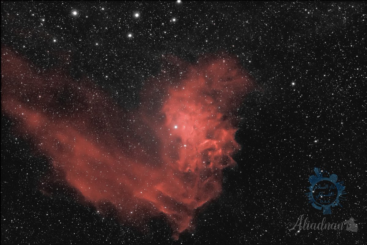 تصويري لسديم النجم الملتهب من سماء محافظة المثنى العراق (بادية السماوة)