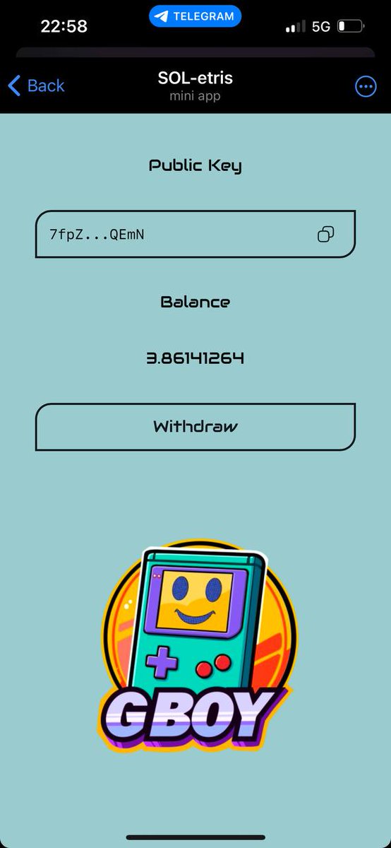 GBOYsolana's tweet photo. ONLY 24 MORE HOURS LEFT...

$GBOY x SOL-etris

The world's first Telegram based 100% skill based Web3 PvP game 

Are you ready to get paid to play?