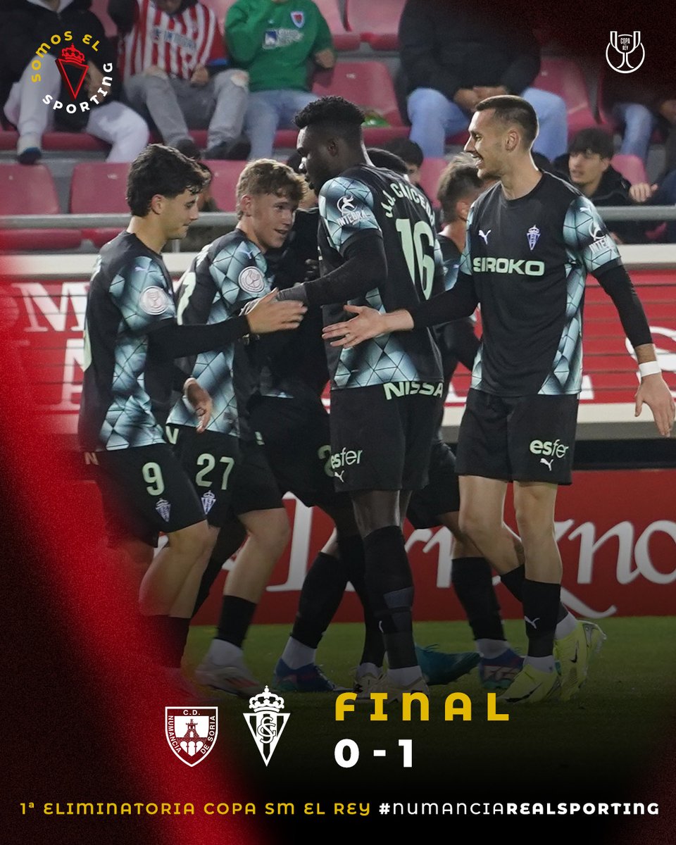 RealSporting's tweet photo. ⌛ Final | 0-1 |
➕ 🏆 ¡El Sporting sigue adelante en la Copa!
⚽ Álex Oyón.
#NumanciaRealSporting
#CopaDelRey https://t.co/YIOg954tlR