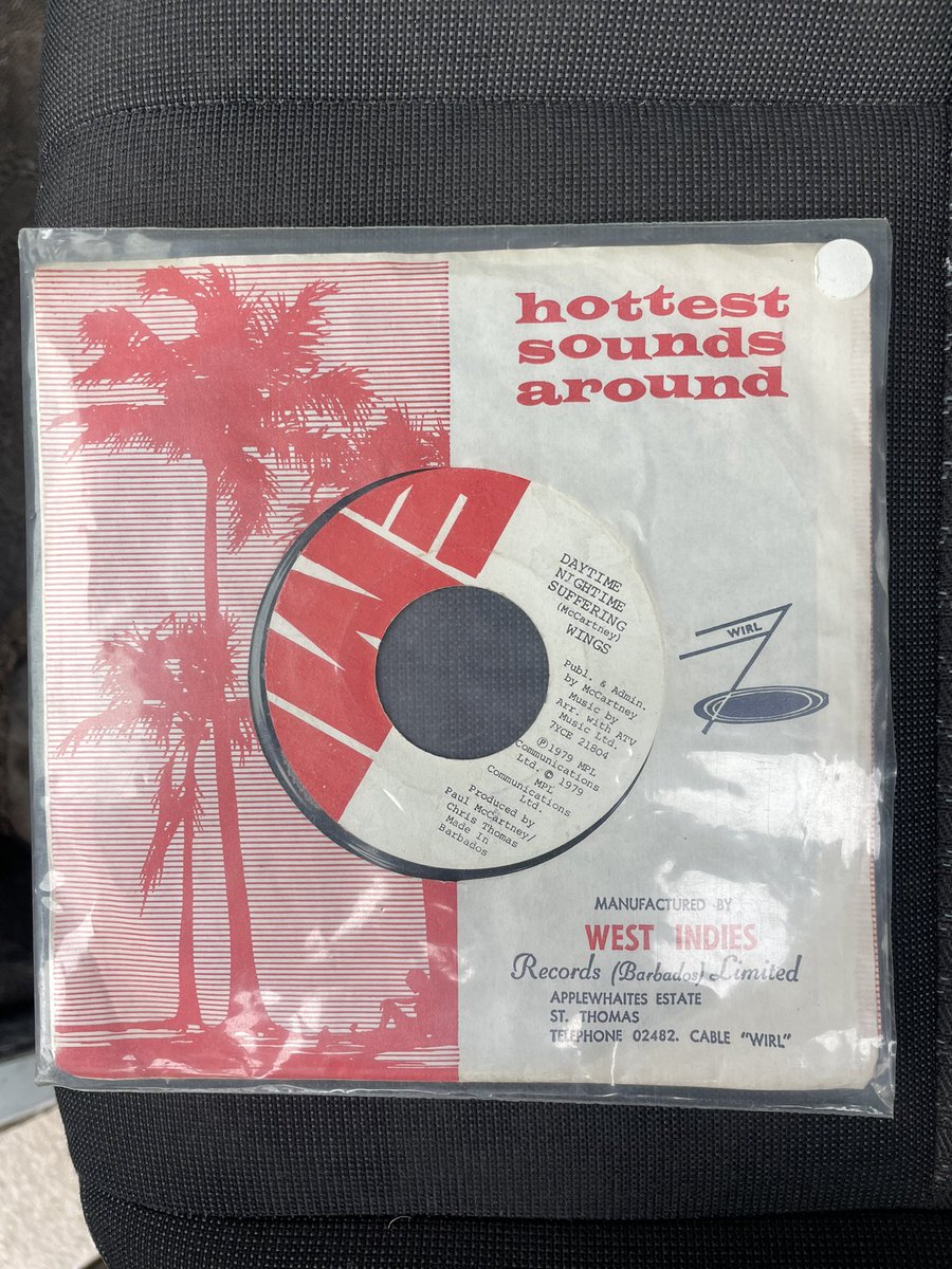 Finding a rare single <a href="/PaulMcCartney/">Paul McCartney</a> 
Barbados pressing from 1979.