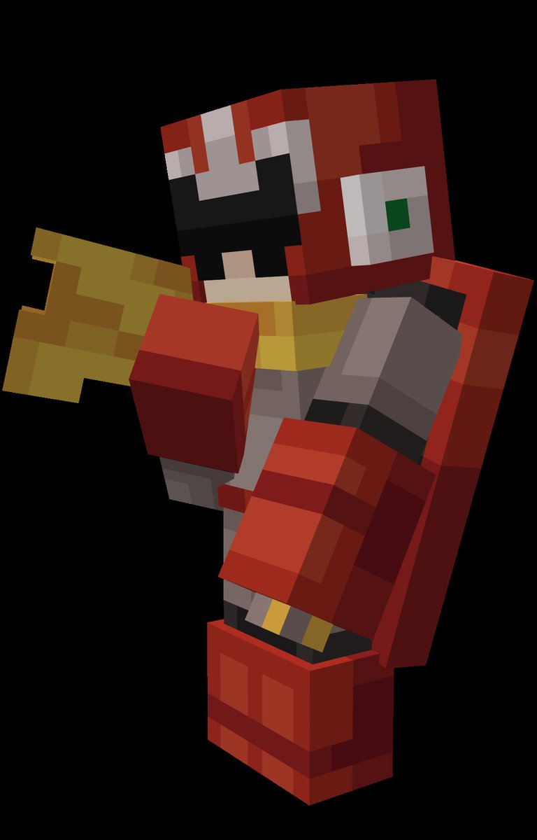 cristaraptor's tweet image. Protoman 

#blockbenchtober #Blockbench #Minecraft #megaman