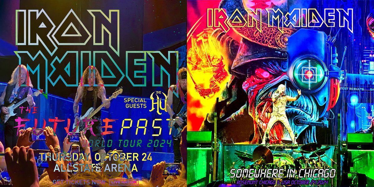elierec2's tweet photo. Iron Maiden - 2024-10-24 Allstate Arena, Rosemont, IL, USA [FLAC][ironchef] https://t.co/d3Dro4u80B