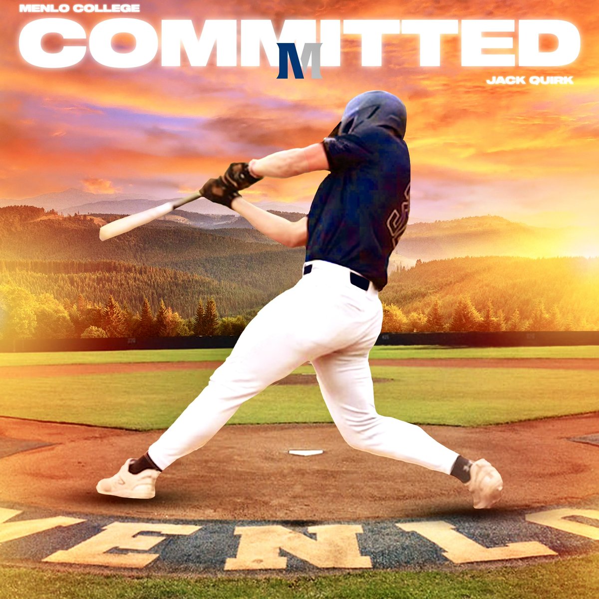 I am stoked to announce my commitment to Menlo College. God is great!! Thank you to my family, friends, and everyone who’s supported me on this journey. #gooaks