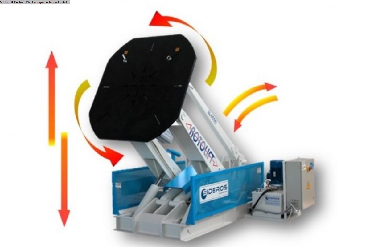 #SIDEROS Positionierer SIDEROS Rotolift RL 1250 OL: 1082-08209 
 Positionierer 
 SIDEROS Rotolift RL 1250 OL Fabrikneu / new 
 30.10.2024 / 20:09:34 
 Plum &amp; Partner Werkzeugmaschinen GmbH lagermaschinen.de/maschinen-date…