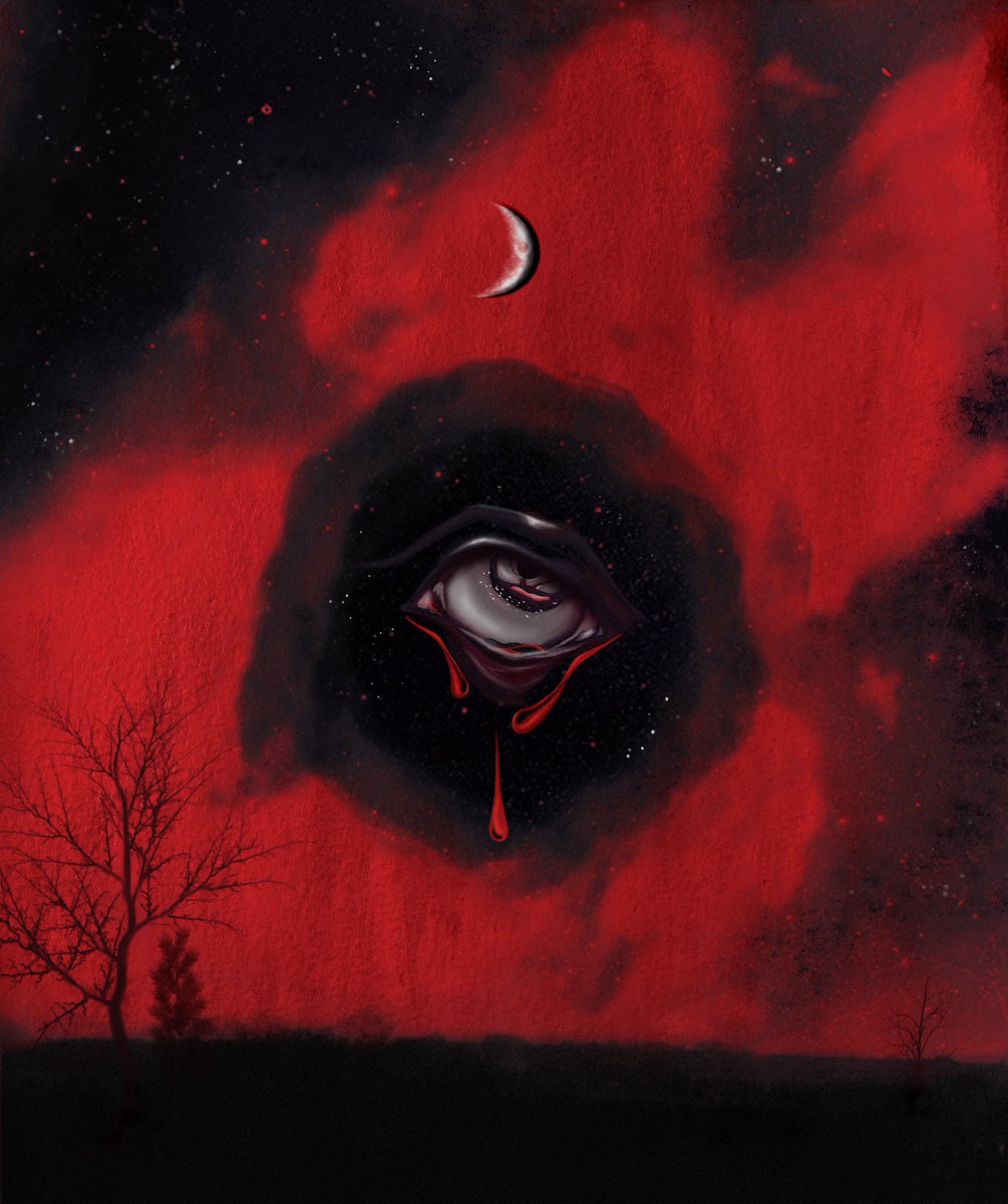 by the blood moon