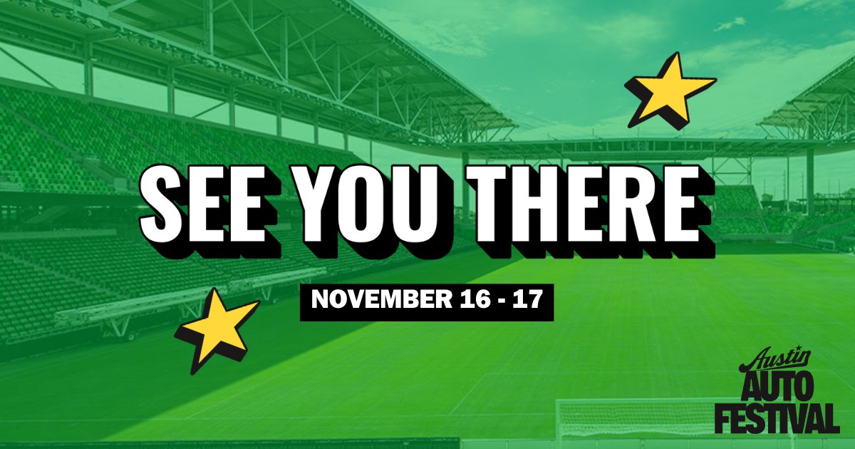 AustinAutoFest's tweet image. 🏎️ We're LIVE at Q2 Stadium!

Exotic cars
Hourly prizes
Family fun
Gaming zone

Open till 5PM TODAY!
Tickets at gate! Let's roll! 🔥 #AustinAutoFest #ATX