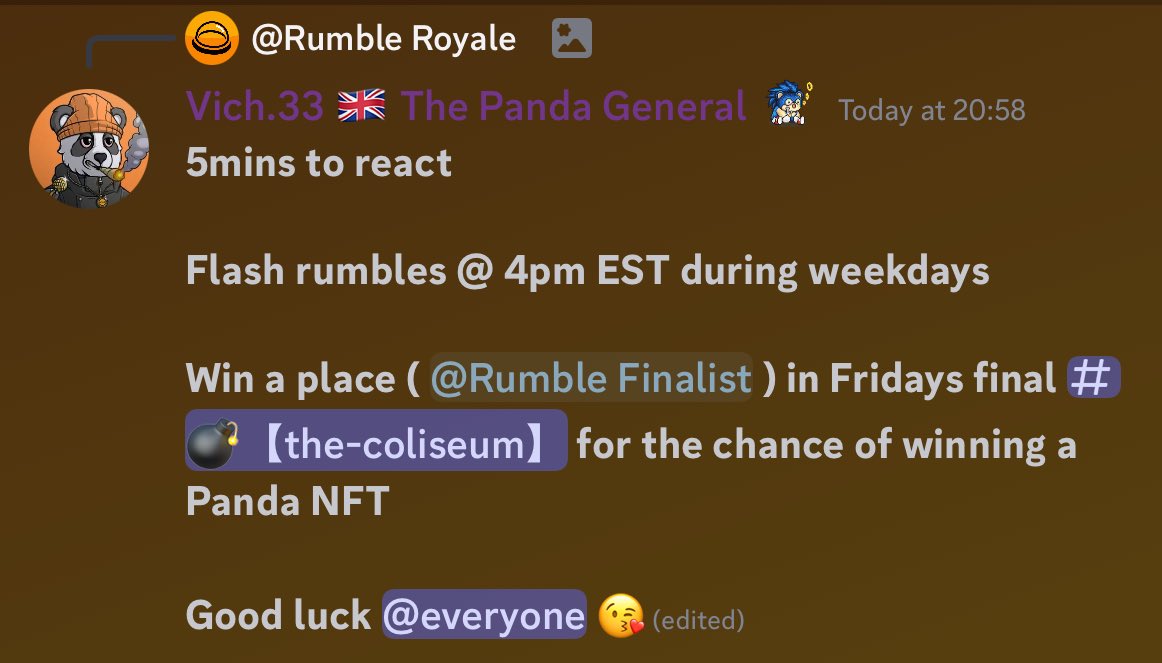 All Pandas enjoy a good old rumble…⚔️