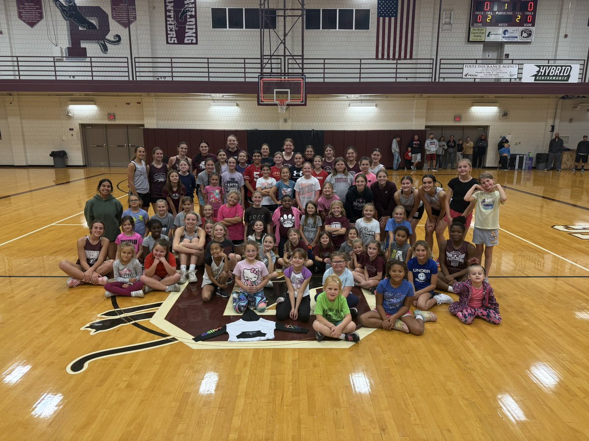 Thank you to our mini panthers for coming out to camp! Over 60 elementary girls! Go Panthers!🐾