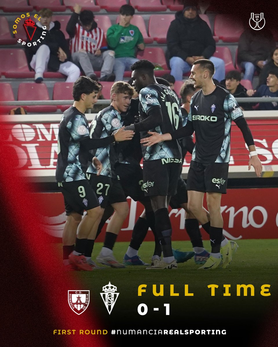 RealSportingENG's tweet photo. ⌛ Full time.
0⃣ - 1⃣
#NumanciaRealSporting
#CopaDelRey https://t.co/x6sdJU9IQL