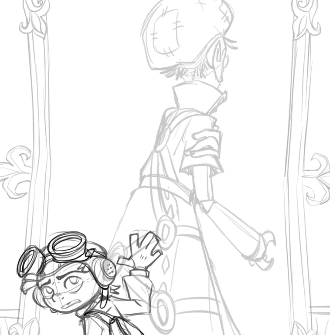 long time no art, have a wip because psychonauts brainworms (please dont rt) 