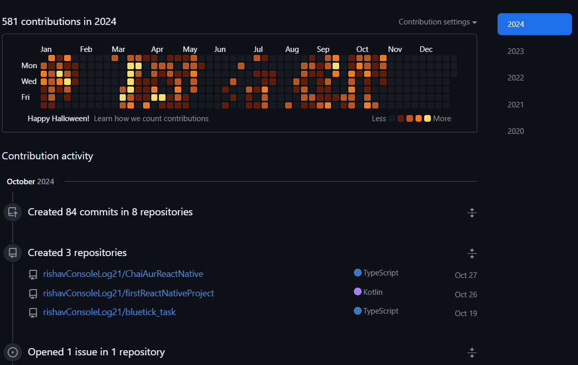 consolelog21's tweet photo. Happy Halloween🎃 from @github https://t.co/j83c4V439v