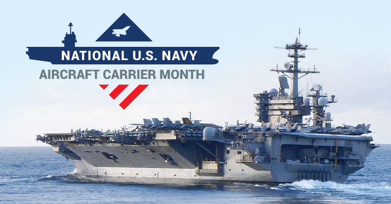 aircraftcarrier's tweet photo. U.S. Navy #AircraftCarrierMonth is officially underway! This month, we celebrate the incredible contributions U.S. Navy aircraft carriers have made to our nation's strength and security. Stay tuned this month on our channels as we highlight these state-of-the-art assets! #CVNs https://t.co/zRppykmuoS
