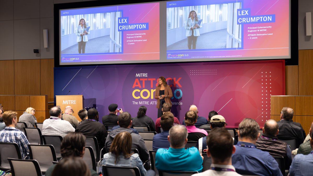 It takes a global village sharing information on real world events and responses to keep #MITREattack up to date. 

ATT&amp;CKcon 5.0 brought together a passionate community of #cyber professionals who shared how they’re using <a href="/MITREattack/">ATT&CK</a> tools to improve their #cybersecurity.