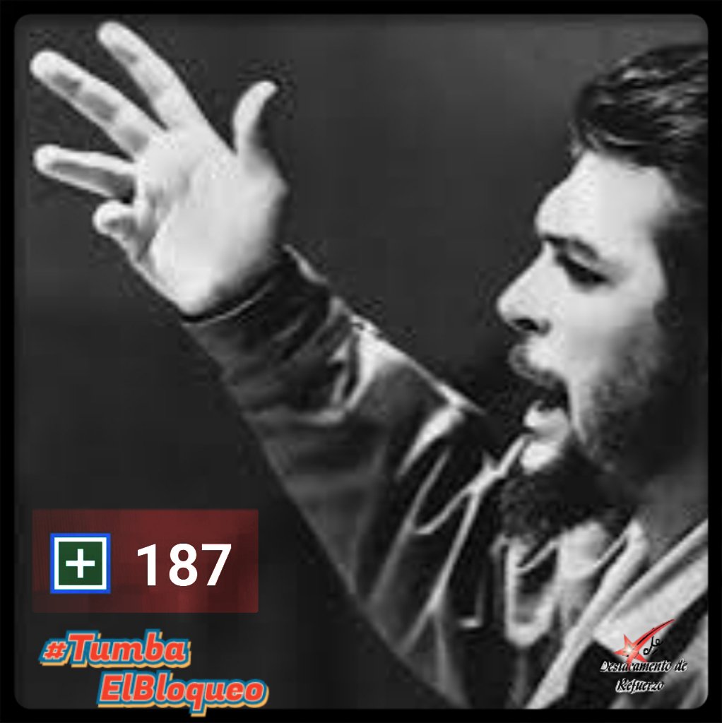 #DestacamentoDeRefuerzo//Una vez más el mundo demuestra su apoyo a favor de Cuba; apoyo que el digno pueblo cubano ha sabido ganar durante seis décadas de Revolución.

#CubaEnModoVictoria
#TumbaElBloqueo
#CheVive