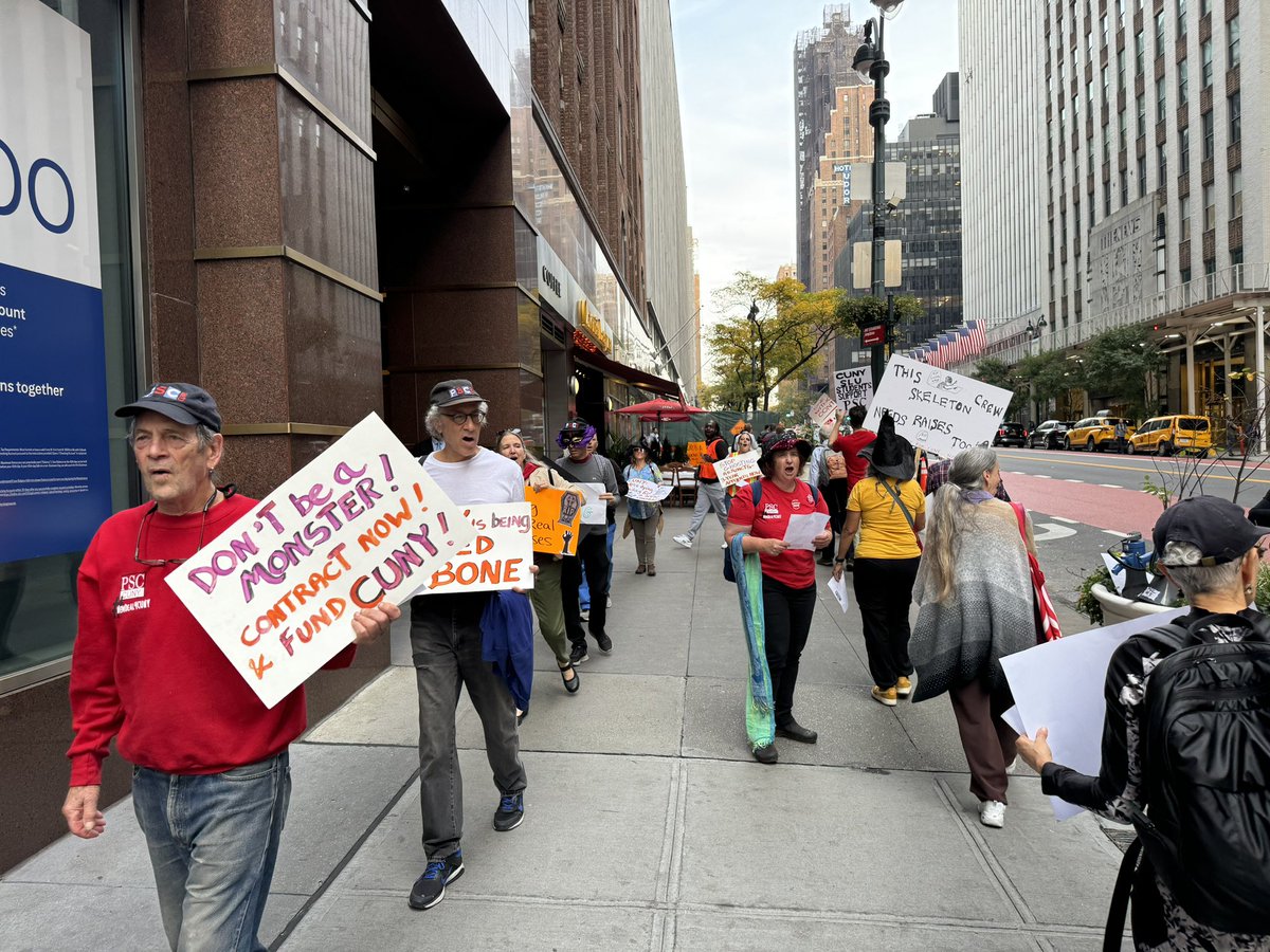 PSC-CUNY (@psc_cuny) on Twitter photo We won’t let <a href="/CUNY/">The City University of New York</a> remain a skeleton of what it should be! We’re fighting for a fair contract and for #APeoplesCUNY We won’t let <a href="/CUNY/">The City University of New York</a> remain a skeleton of what it should be! We’re fighting for a fair contract and for #APeoplesCUNY