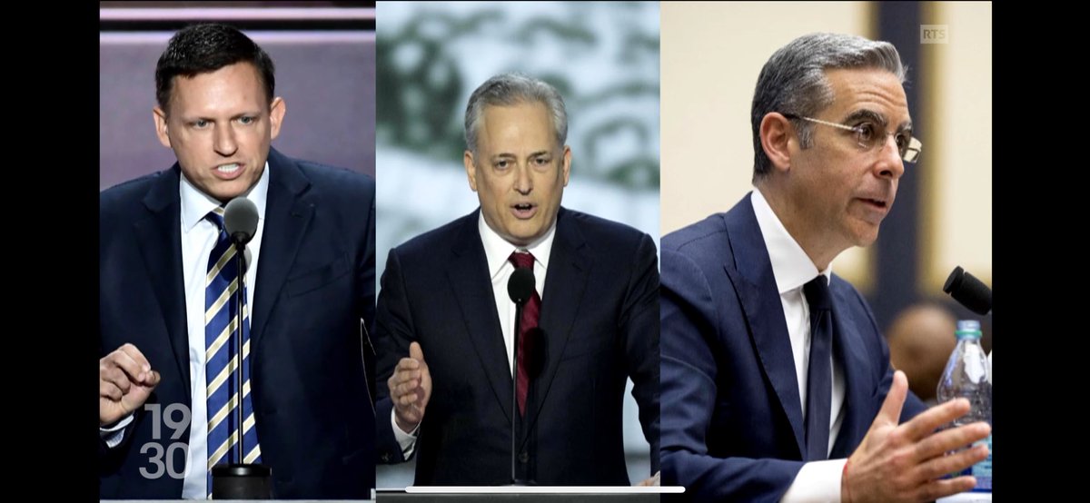 Loro sono la «Pay Pal mafia»… Perché la Silicon Valley e Musk sostengono Donald Trump?
Il servizio dei colleghi di <a href="/RadioTeleSuisse/">RTS</a>: rts.ch/play/tv/-/vide… 
#USA2024 #vote @RSIInfo_