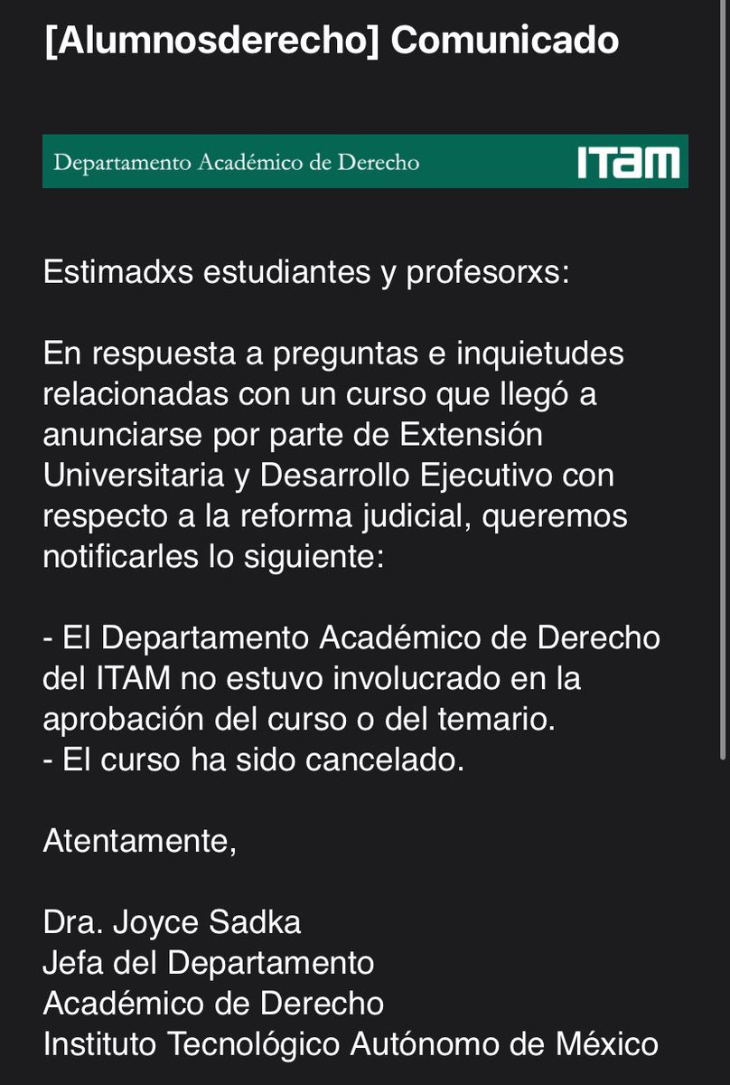 mishkiwi's tweet photo. @gianmarco_tuits @ITAM_mx Igual de tibia la respuesta del depto de derecho jaja https://t.co/sntLOBkSjC