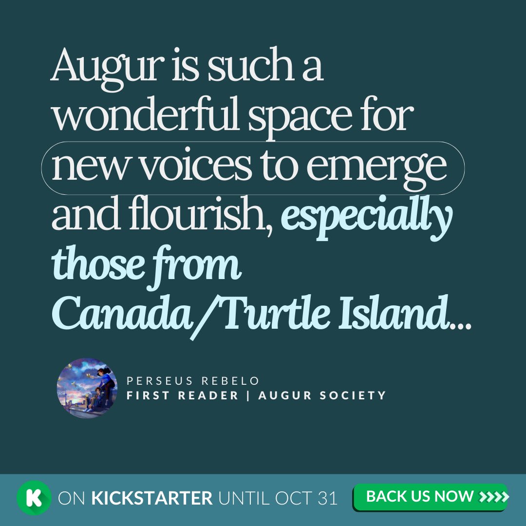augursociety's tweet photo. 📲 We are $1,865 CAD/$1,342 USD from reaching our next goal of funding DOUBLE the novellas and opening up submissions in 2025!

Click the link in our bio to read today’s Kickstarter update 👀 https://t.co/b9yBaeQrLe