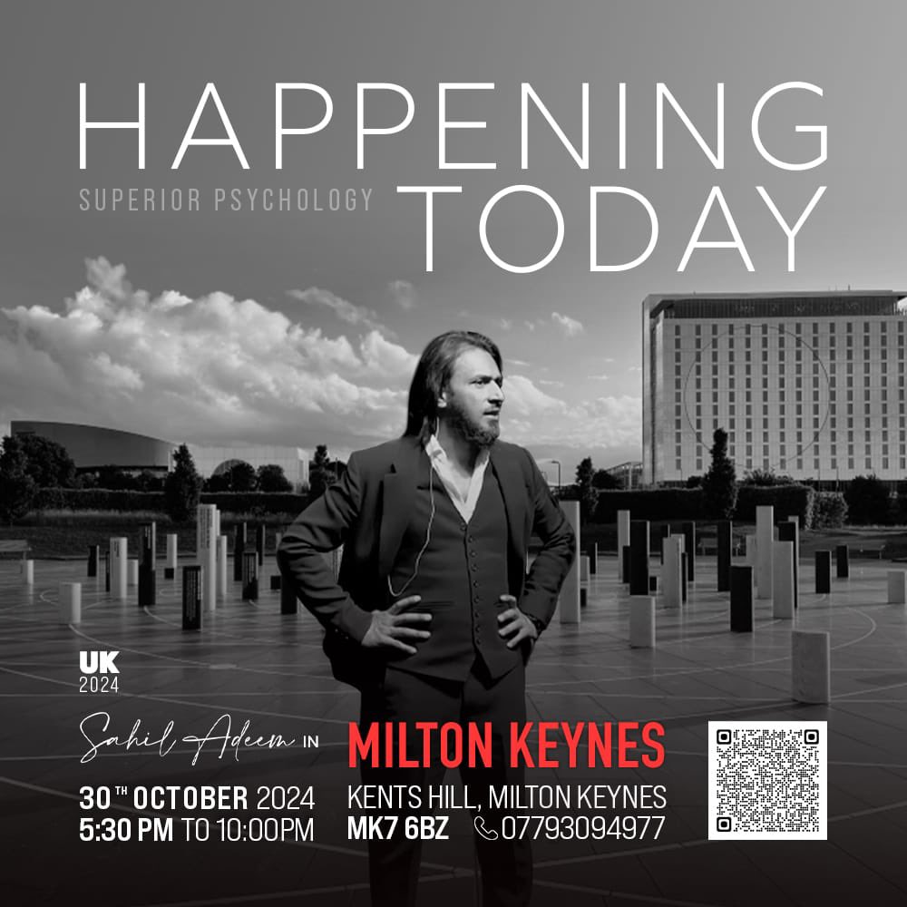 Maheen909's tweet image. Missed the London event? 
Don’t worry,join us at 
📍 Venue: Kents Hill, Milton Keynes, MK7 6BZ
🗓️ Date: October 30, 2024
⏰ Time: 5:30 - 11:30 PM UK Time
#Sahiladeem #islamicmessagingsystem  #pakistan #london #parenting #miltonkeynes #Manchester #Birmingham