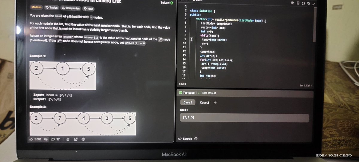 RishabhPal34339's tweet image. Day 12 of my #100daycode challenge
👉 Learn temporal dead zone in JS @lovebabbar3
👉 Solving stack problem on leetcode
👉 Array implementation of queue
🎇 By the way happy diwali guys Keep smiling , Keep growing 🤝
#leetcode
#DSA
#WebDevelopment
#DiwaliCelebration