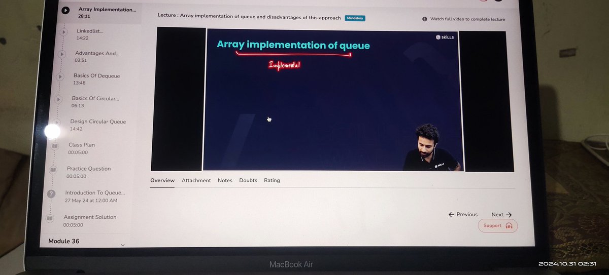RishabhPal34339's tweet image. Day 12 of my #100daycode challenge
👉 Learn temporal dead zone in JS @lovebabbar3
👉 Solving stack problem on leetcode
👉 Array implementation of queue
🎇 By the way happy diwali guys Keep smiling , Keep growing 🤝
#leetcode
#DSA
#WebDevelopment
#DiwaliCelebration