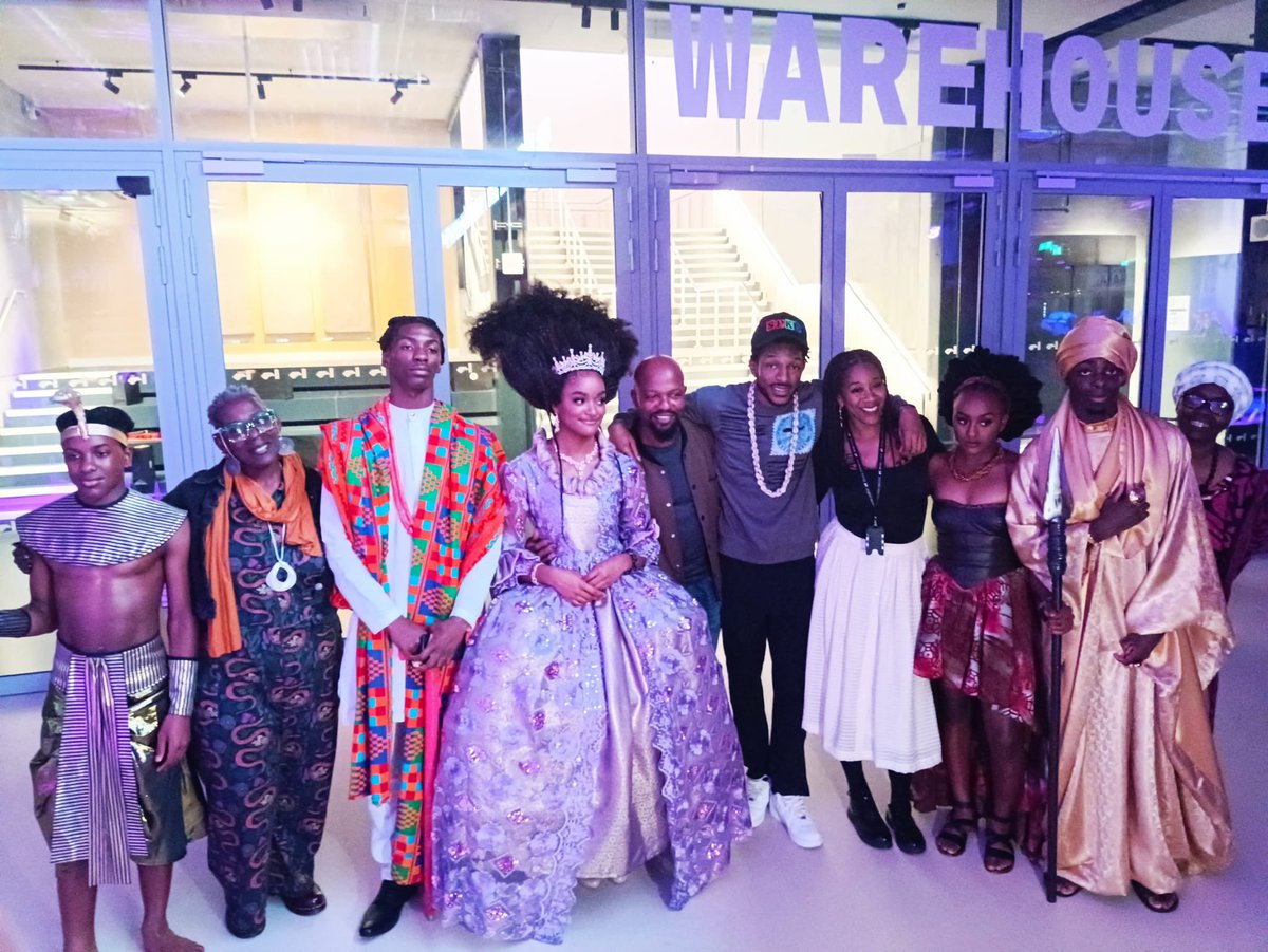 Mgtyouth's tweet photo. Last night at “Crown &amp; Culture” with young entrepreneurs back stage getting the young models ready embracing black hair culture from ancient times hairstyles of the Black Kings &amp; Queens 👑 thank you to @OddArtsUK and well done CEO of “Skool of Barbering” @Zeriah81123585  👑 https://t.co/VmuM2A9Lo1