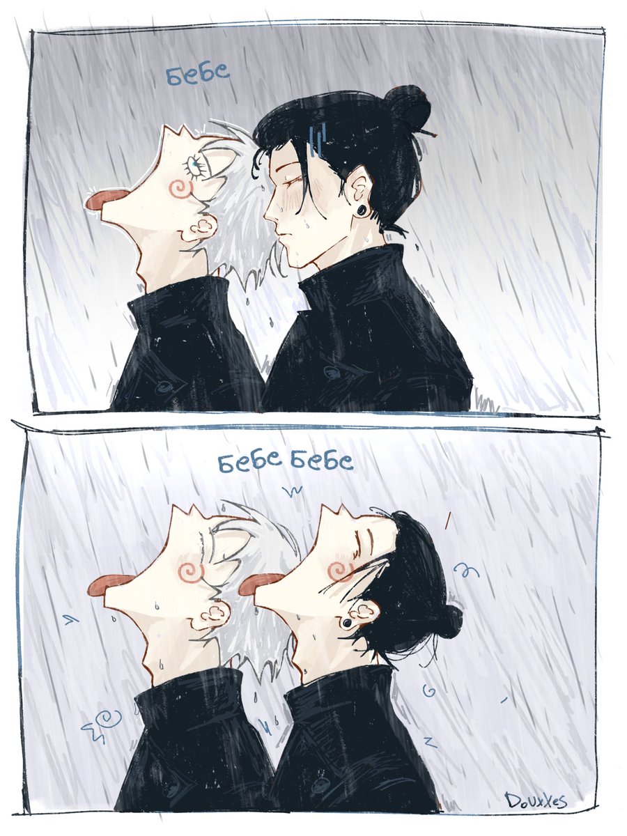 douxxess's tweet photo. two idiots 
#satosugu https://t.co/U8FTvaQlW6