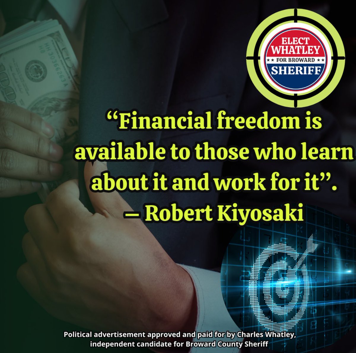 Whatley4Broward's tweet photo. 📊Sacrificing for a more stable life can be a challenging but often rewarding path.✅💲

#financialfreedom #browardbudget #browardcommunity #whatleyforbrowardseriff #ParklandUnido
#PembrokeParkSeguro
#PembrokePinesFuerte
#PlantaciónSeguro
#PompanoBeachAvanza https://t.co/Tayi8rUq9F