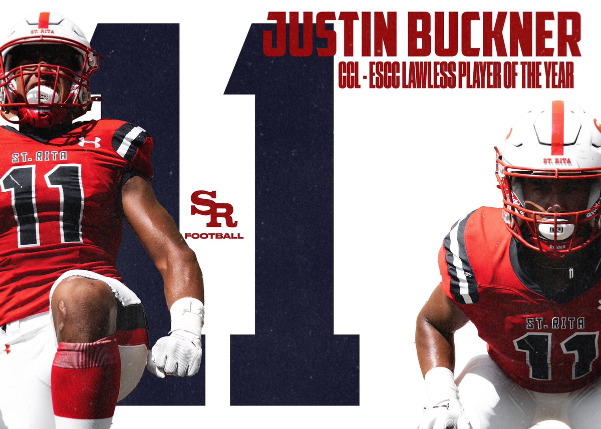 Player of the Year! 

Congratulations to Senior LB/RB Justin Buckner on being named the CCL-ESCC Lawless Player of the Year. <a href="/JustinB2025/">Justin Buckner</a> #Mustangs