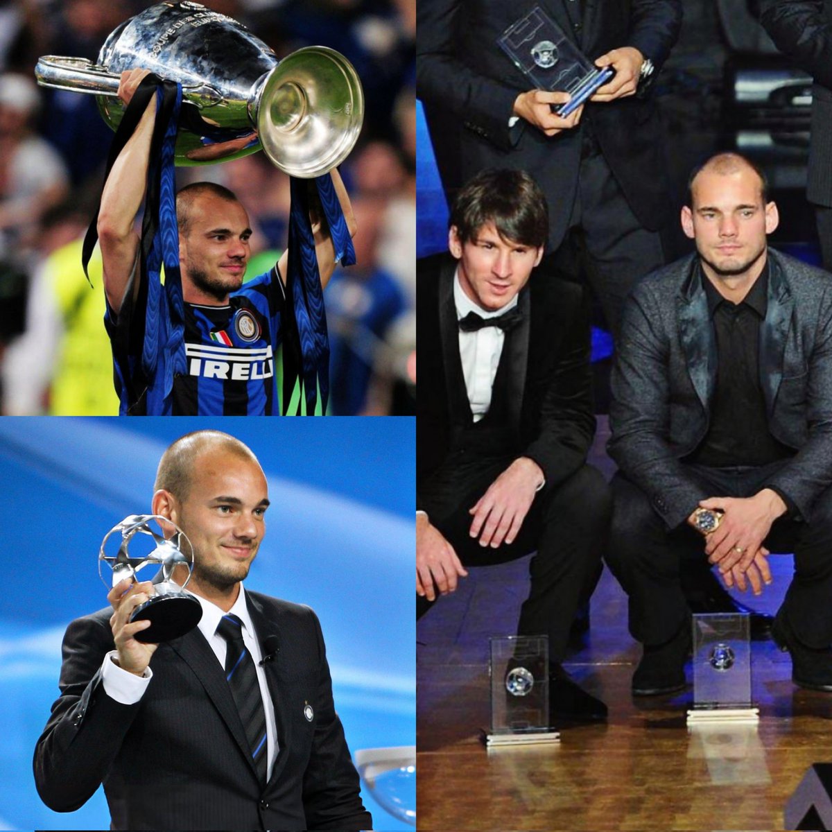 SomosAnalistas_'s tweet photo. ¡SE SIENTE ROBADO! 😥

“Si siento que me robaron el balón de oro en 2010 pero para ser honesto estoy felíz de que así pasara. Imagina que sí lo hubiera ganado, hoy la gente estaría diciendo que yo me lo robé.

Para mí es más valioso levantar la copa y la Champions League con tu equipo, que ganar el balón de oro”

- Sneijder para Esports World Cup