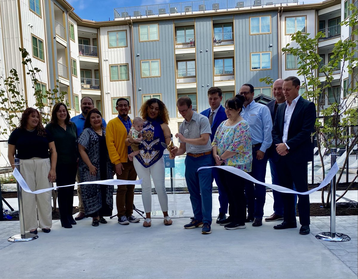 Today, we added 318 additional affordable housing units here in #Austin when Bridges at Estancia made its official debut in South Austin. We were proud to be joined by our partner in the project, <a href="/NRPGroup/">The NRP Group</a>.