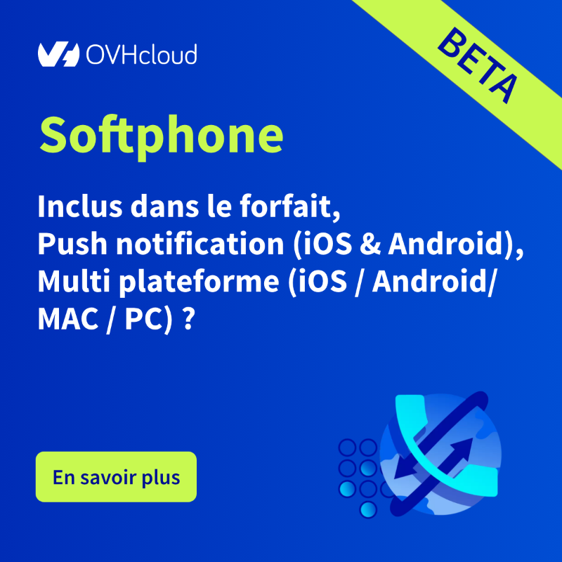 OVHcloud_FR's tweet photo. 🚀 Boostez votre productivité avec nos solutions pro !

▪︎ Softphone : Votre ligne fixe partout, même en déplacement 
▪︎ Zimbra Starter Beta : Une nouvelle messagerie professionnelle qui ouvre la voie à notre suite collaborative.

Découvrez une nouvelle façon de communiquer !