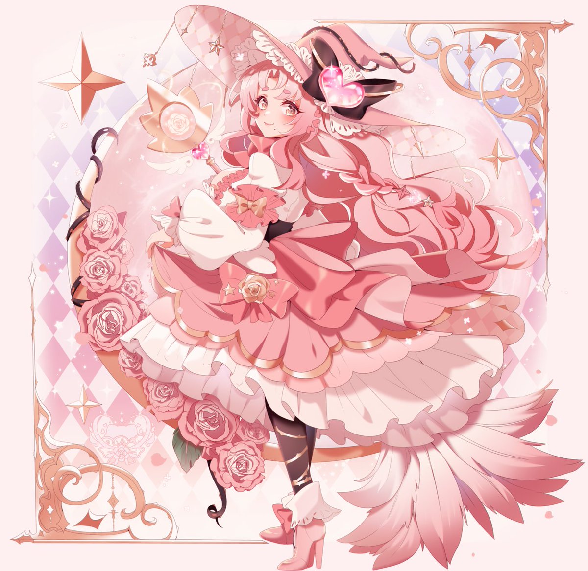 rose pink magic 💗⋆.ೃ࿔*