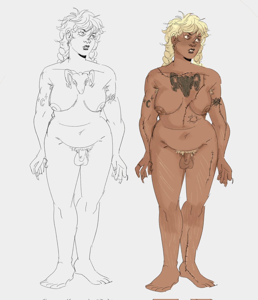 Btw this is a Rosa body reference I drew for myself that I quite like