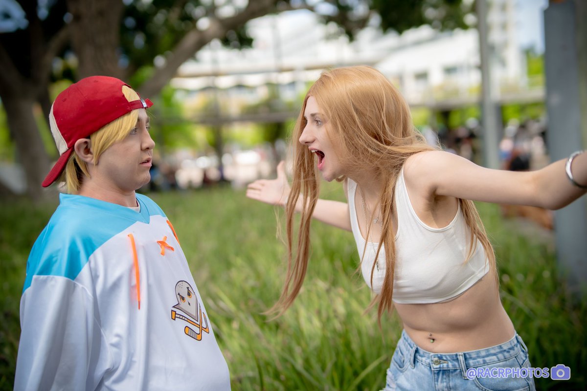 SailorPom's tweet photo. “THAT WAS OUR LAST CARTON OF EGGS YOU CLUELESS MUSH-HEADED…” *cuts out*

Wayne- @mikatoonist 
Julia- me
📸- racrphotos

#totaldrama #totaldramaisland #totaldramaislandcosplay #totaldramareboot #juliacosplay #waynecosplay #juliandwayne https://t.co/rnEAehAdcG