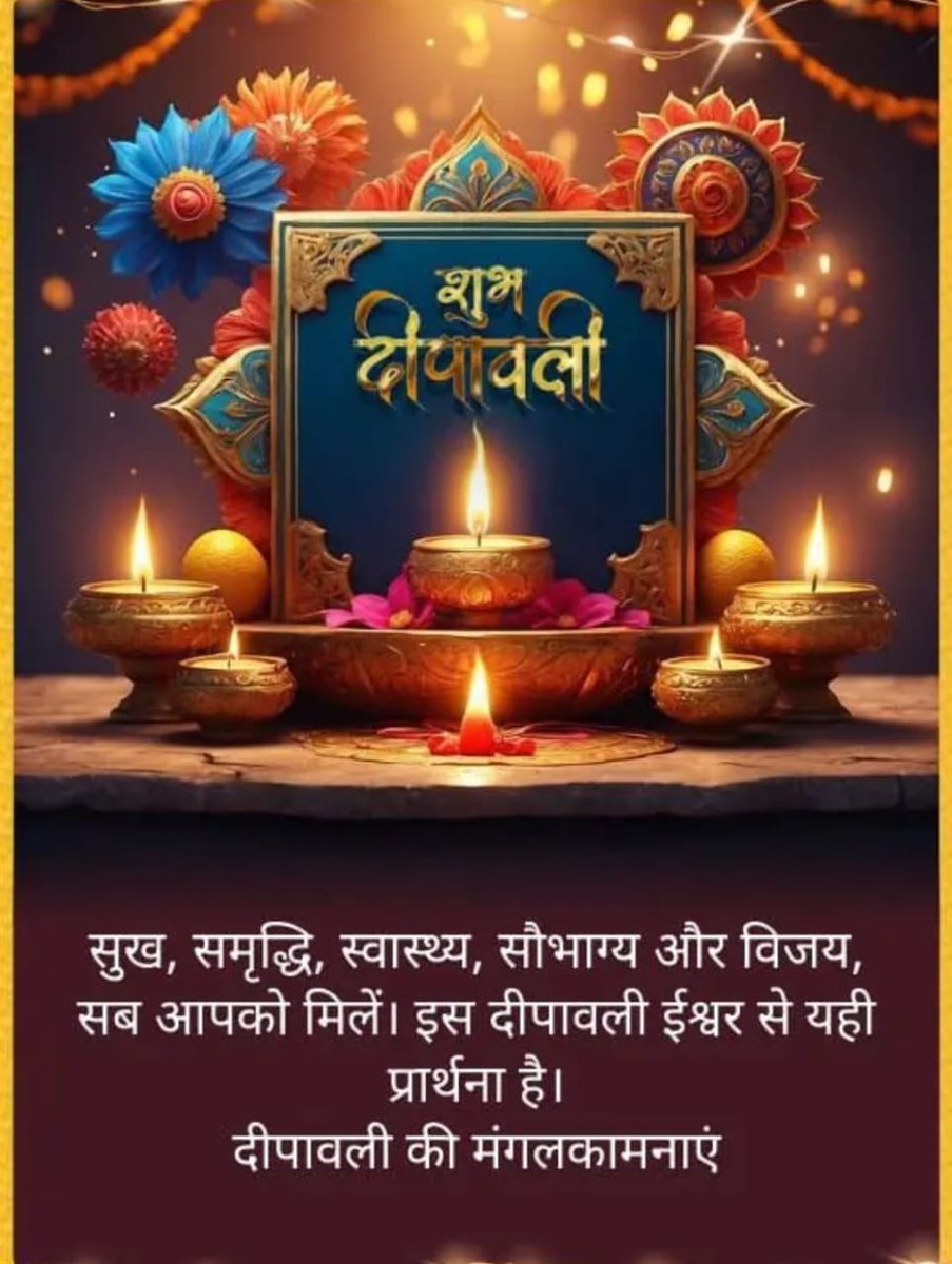 शुभं करोति कल्याणमारोग्यं धनसम्पदा।
शत्रुबुद्धिविनाशाय दीपज्योतिर्नमोऽस्तुते॥

आप  सभी को #दीपावली की हार्दिक शुभकामनाएं। प्रकाश व खुशियों का यह महापर्व सभी के जीवन को नई उर्जा, प्रकाश, आरोग्य और समृद्धि से आलोकित करे।

#दीपावली2024 #Diwali #Diwali2024 #DiwaliCelebrations #BMS