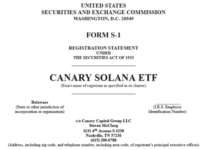 最新消息：Canary Capital向美SEC提交Solana现货ETF申请，这绝对是个长期利好的爆点💥。

1️⃣提升价格预期：
更多资金流入预期：ETF 让投资者能通过传统经纪账户轻松 杀进”Sol，投资门槛大大降低，肯定会吸引超多传统投资者 上车。就像比特币现货 ETF 通过后，给比特币市场带来大量资金流入和高关注度一样，SOL 也可能出现超 “疯狂” 的情况。据加密货币做市商 GSR Markets 研究报告，若美国批准现货 Solana ETF，SOL 价格可能 暴拉📈。

机构投资者参与增加：传统金融机构爱投受监管的金融产品，ETF 推出会让 Sol获更多机构认可和参与。机构投资者资金投入对 SOL 价格有积极影响，他们决策专业且长期，能给 SOL 市场带来稳定资金流和高市场信心，推动价格 一路高歌。

2️⃣增强市场流动性：
交易更便捷：有了 ETF，投资者不用再为钱包设置、私钥管理等 头疼”问题烦恼，交易便捷高效。这会吸引更多投资者参与 SOL 交易，让 SOL 在币圈 嗨起来🎉，高流动性还能减少价格波动幅度，让价格稳定上涨。

提升市场深度：更多投资者和资金参与 SOL 交易，增加市场深度。大额交易时对价格影响小，不会因少量买卖订单就大幅波动，，利于价格稳定和长期上涨。

3️⃣提高市场认知度和合法性：
提高市场认知度：ETF 推出让 Solana 在传统金融市场获更多曝光，吸引更多投资者关注。市场认知度提高，更多人会认识到 SOL 的价值和潜力，推动需求增加和价格上涨，让 SOL 在币圈 C 位出道

增强合法性认可：美国 SEC 批准超有权威性和影响力。现货 Solana ETF 获批准，Solana 就获美国监管机构认可，成为币圈 “正规军”👮。合法性认可提高投资者信任度，吸引更多人投资，推动价格上涨。

4️⃣稳定价格波动：
ETF 价格追踪机制：现货 Solana ETF 通过 CME 的 CF Solana 指数追踪 SOL 价格，紧密跟随市场价格。ETF 交易运作机制规范透明，减少非理性波动，让 SOL 价格更稳定反映内在价值，不再 “上蹿下跳”🐒。

降低市场操纵风险：ETF 市场监管更严格，操纵难度和成本高。现货 Solana ETF 推出降低 SOL 市场被操纵风险，让价格真实反映供需关系，利于稳定上涨，让 SOL 在币圈 “站稳脚跟”💪。

所以，兄弟们继续定投吧！