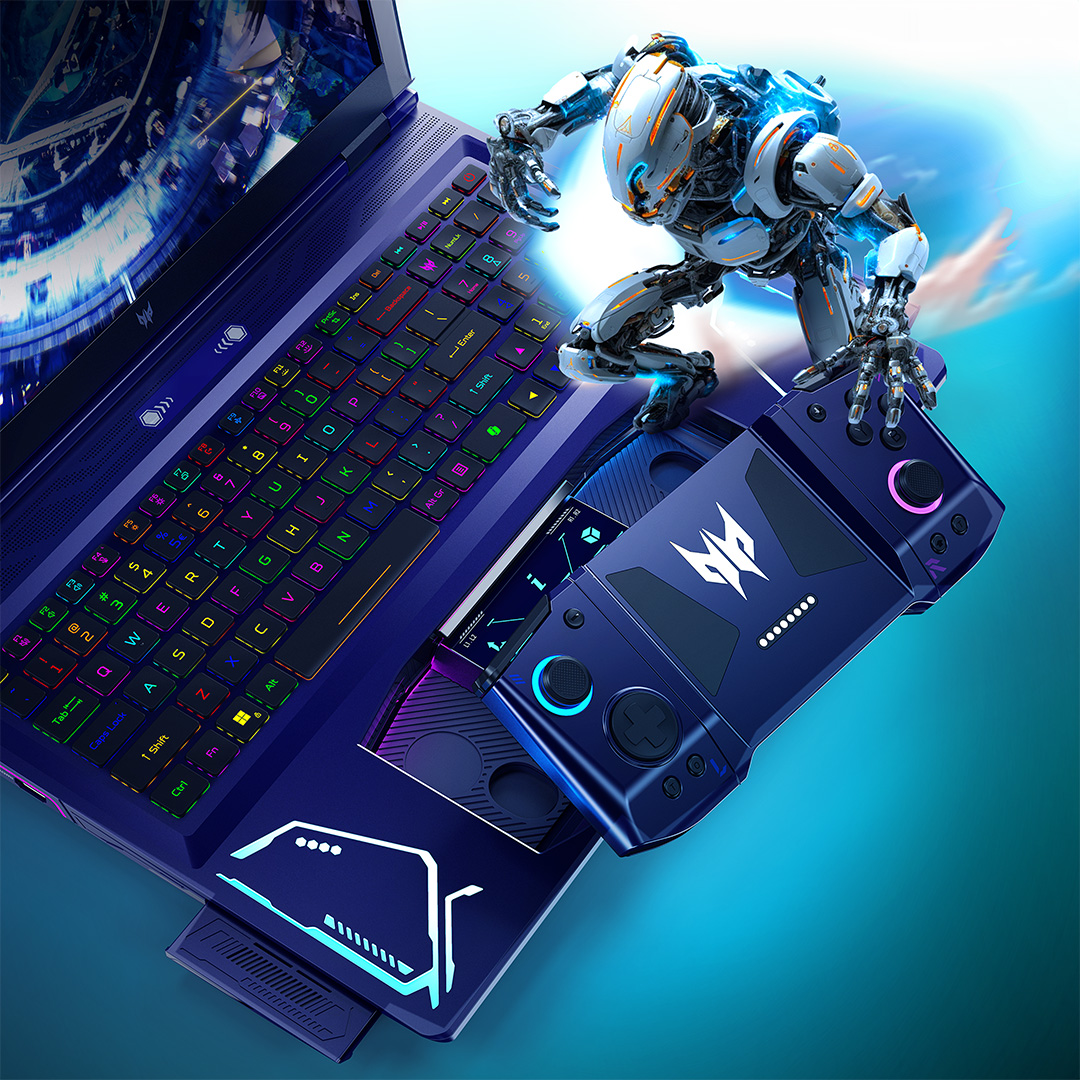 predatorph's tweet photo. Settle the scores with Predator Project DualPlay!
Experience solo runs and epic 1v1 battles like never before with detachable controllers, immersive audio, and dynamic RGB lighting.

#GamingLife #PortableConsole #GamerCommunity #NextGenGaming https://t.co/Q0jB7iaYb6