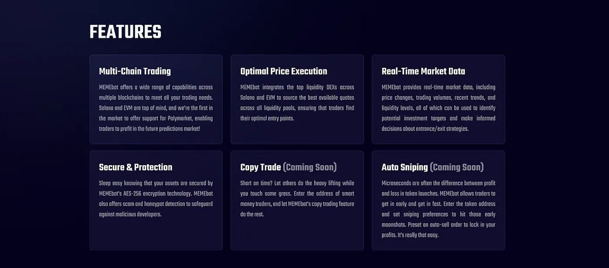 Get started with MEMEbot🤖📈 today!

Experience the future of memecoin trading with our Telegram bot ➡️ Quick, easy, and efficient trading on SOL and EVM chains.

👉 Take your trading to the next level: memebot.kyoko.finance