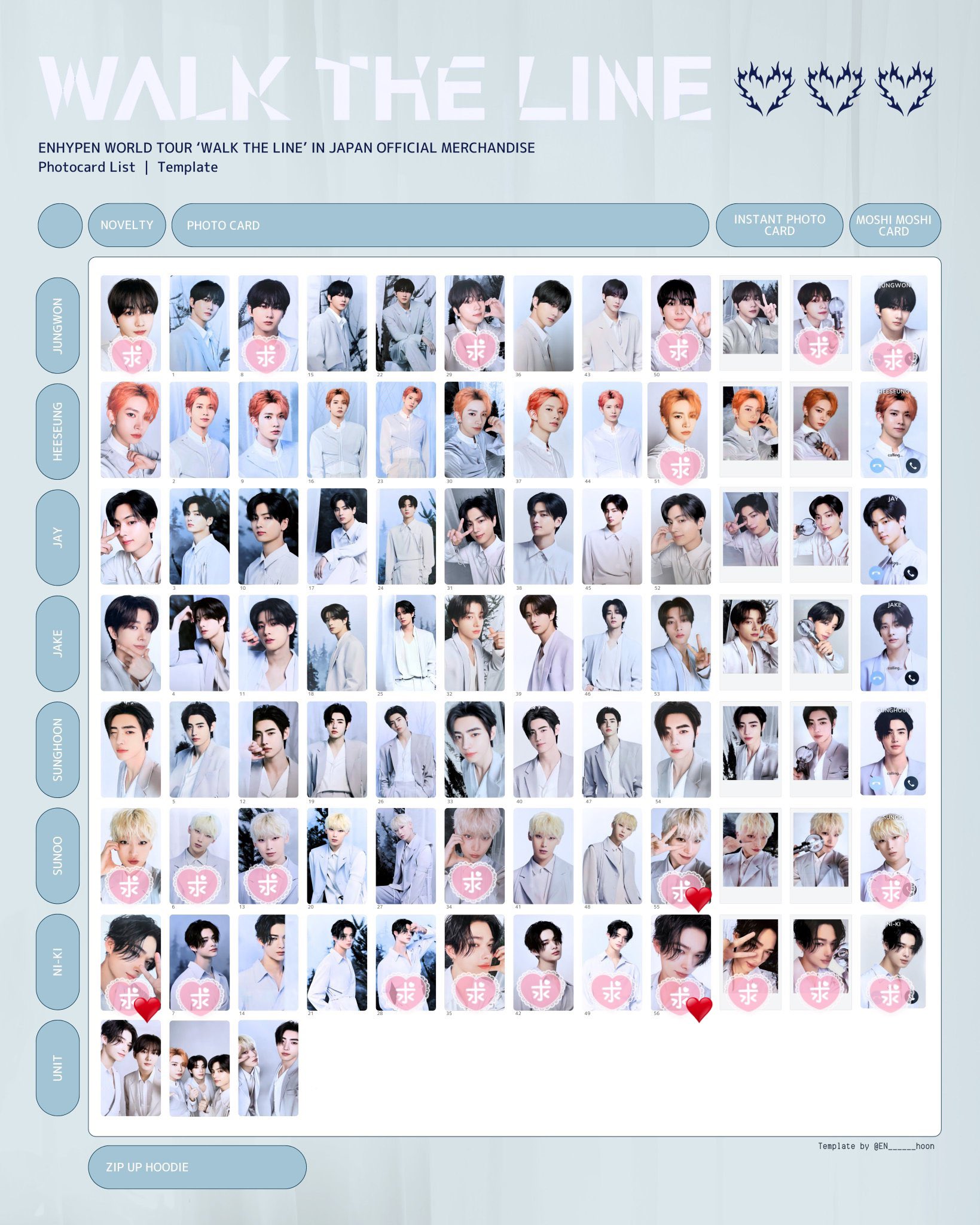 ENHYPENジョンウォン WALK THE LINE Bulacan トレカ 匿名配送】ENHYPEN