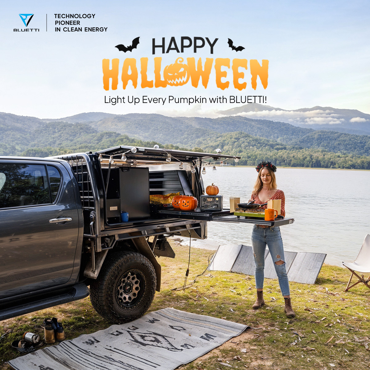 bluetti_za's tweet photo. 🎃 Take your Halloween outdoors with BLUETTI! 

Power up your spooky setup anywhere and make every pumpkin glow! 🌄✨ 

#HappyHalloween #BLUETTI #OutdoorAdventure #NoPowerNoParty https://t.co/8SFO4AYHET