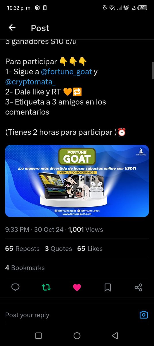 rrsell11's tweet image. Hey que tal 👋! Soy nueva aquí y es un placer ya ser parte de tu grandiosa comunidad, gracias por permitirme participar en tu sorteo, listo los pasos ✅

@Kevyn421 
@Jhosealic 
@frikilolloG