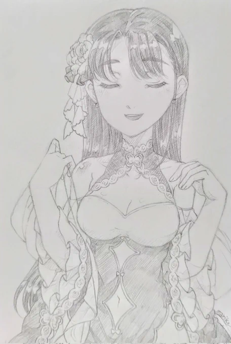 #アナログ #イラスト #落書き #女の子 