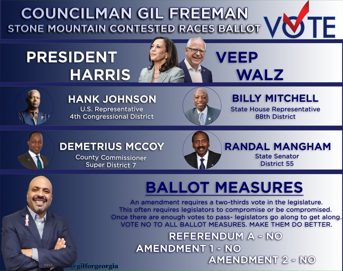 Who your council members openly endorse or do not openly endorse speaks volumes about who they are. Don't let that message be lost on you. There are Trump supporting MAGA council members on the Stone Mountain City Council.