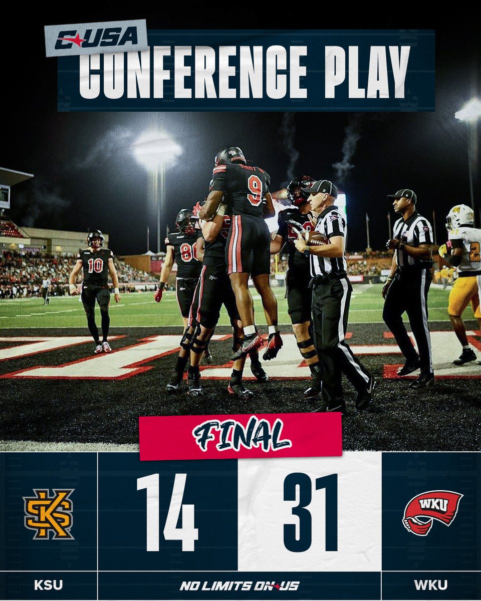 Conference USA (@conferenceusa) on Twitter photo The Tops are officially #BowlBound after cruising to a win on WednesdayβοΈποΈ
<a href="/WKUFootball/">WKU Football</a> | #NoLimitsOnUs The Tops are officially #BowlBound after cruising to a win on WednesdayβοΈποΈ
<a href="/WKUFootball/">WKU Football</a> | #NoLimitsOnUs