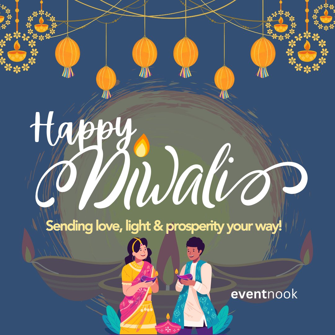 eventnook's tweet photo. ✨ Happy Deepavali! ✨

May this festival of lights bring joy, prosperity, and endless blessings to you and your loved ones. Let's shine brighter together! 🌼🌟

#Deepavali #FestivalOfLights https://t.co/vRvntSGbmS